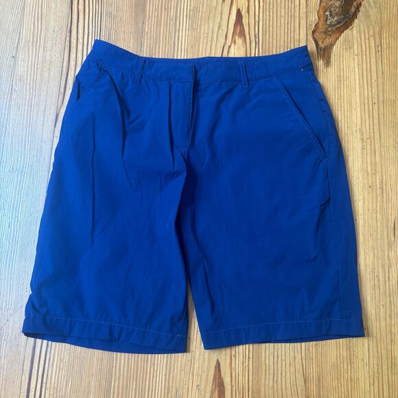 RNWK dark blue athletic golf chino womens shorts SIZE 8 - Picture 1 of 5